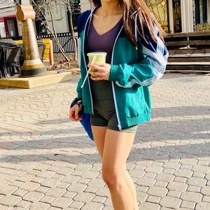 Zine Lainey Green Windbreaker Jacket